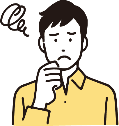運動療法の組み立てに悩んでいる男性