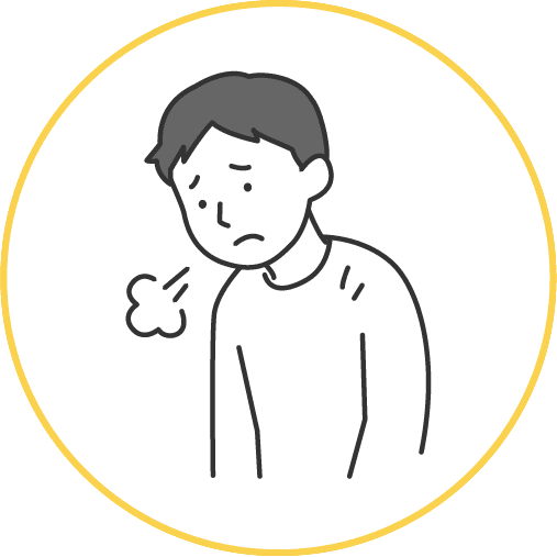 体がだるいイラスト