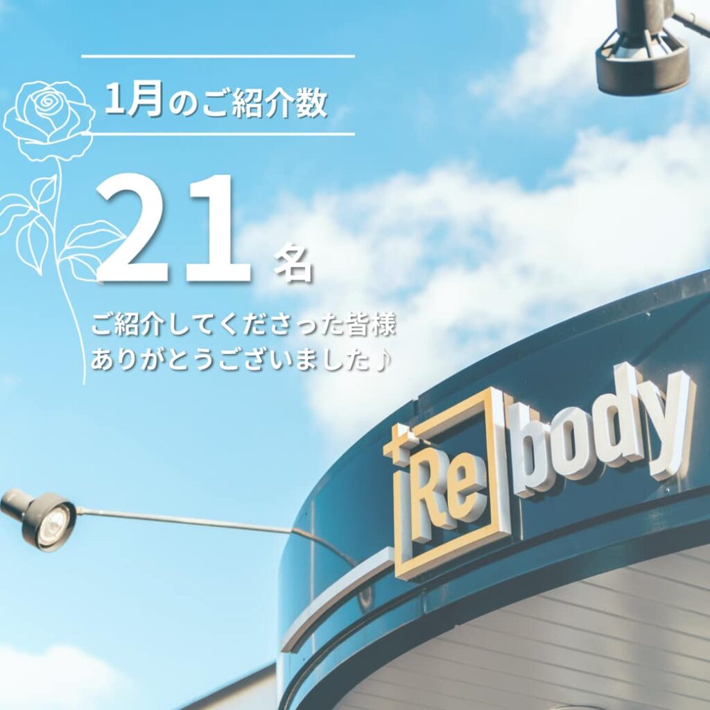 HAREYAKA＋Rebody整骨院をご紹介してくださった皆様ありがとうございます